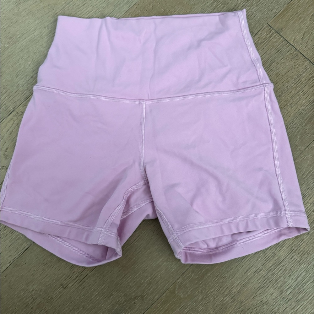 LULULEMON pink bike shorts